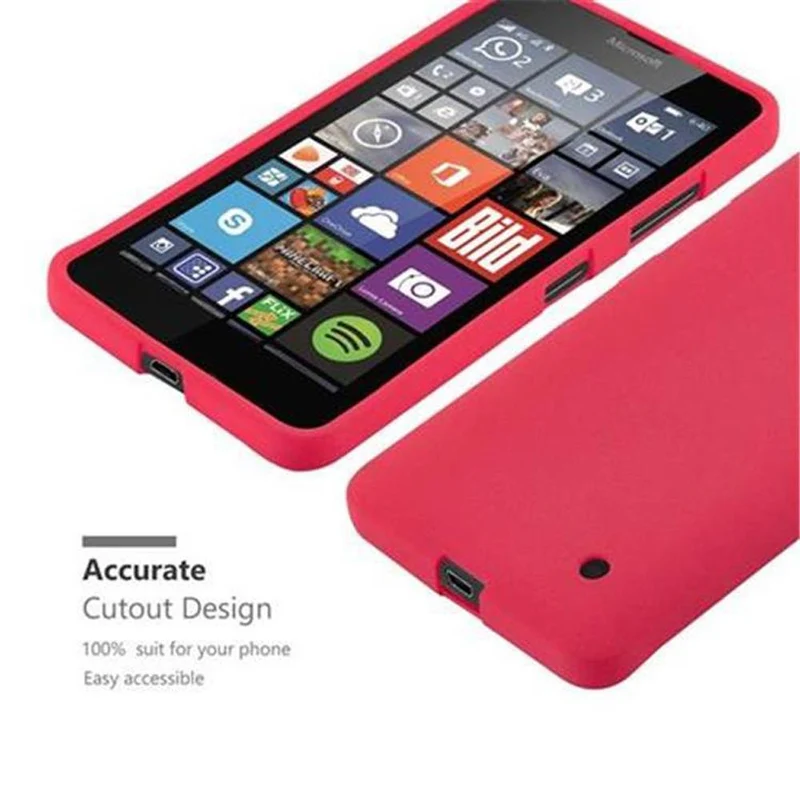 Cadorabo Hülle kompatibel mit Nokia Lumia 640 Schutzhülle aus flexiblem TPU Silikon