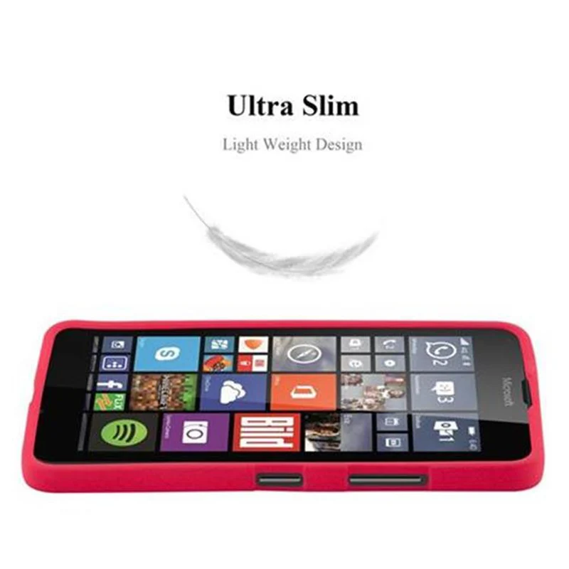 Cadorabo Hülle kompatibel mit Nokia Lumia 640 Schutzhülle aus flexiblem TPU Silikon