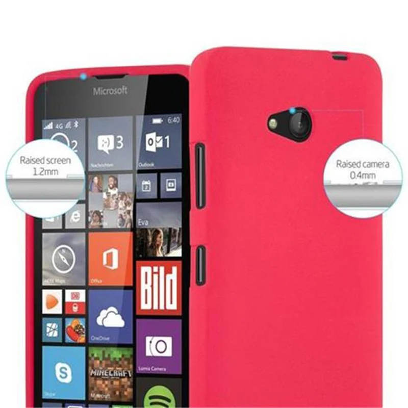 Cadorabo Hülle kompatibel mit Nokia Lumia 640 Schutzhülle aus flexiblem TPU Silikon