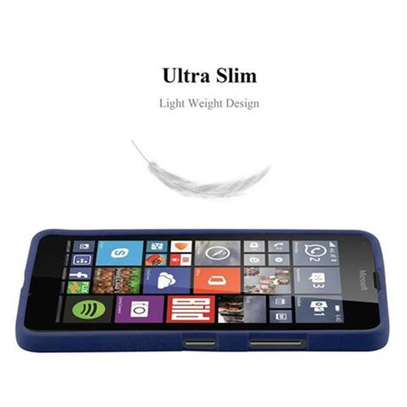 Cadorabo Hülle kompatibel mit Nokia Lumia 640 Schutzhülle aus flexiblem TPU Silikon