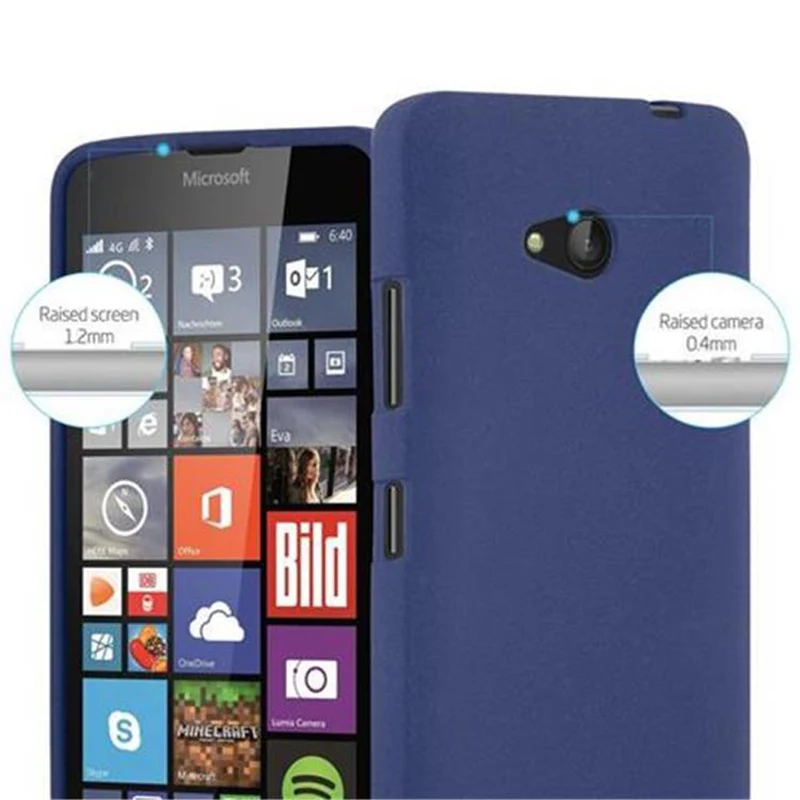 Cadorabo Hülle kompatibel mit Nokia Lumia 640 Schutzhülle aus flexiblem TPU Silikon