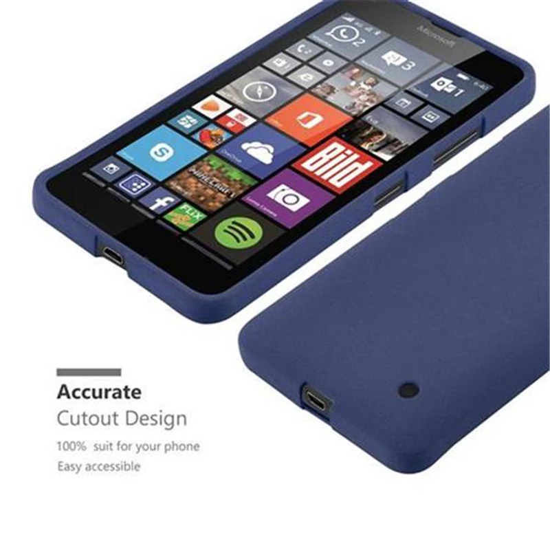 Cadorabo Hülle kompatibel mit Nokia Lumia 640 Schutzhülle aus flexiblem TPU Silikon