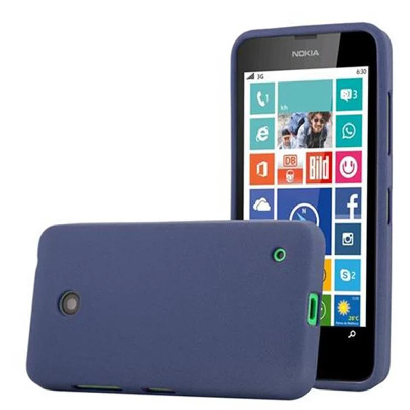 Cadorabo Hülle kompatibel mit Nokia Lumia 630 / 635 Schutzhülle aus flexiblem TPU Silikon