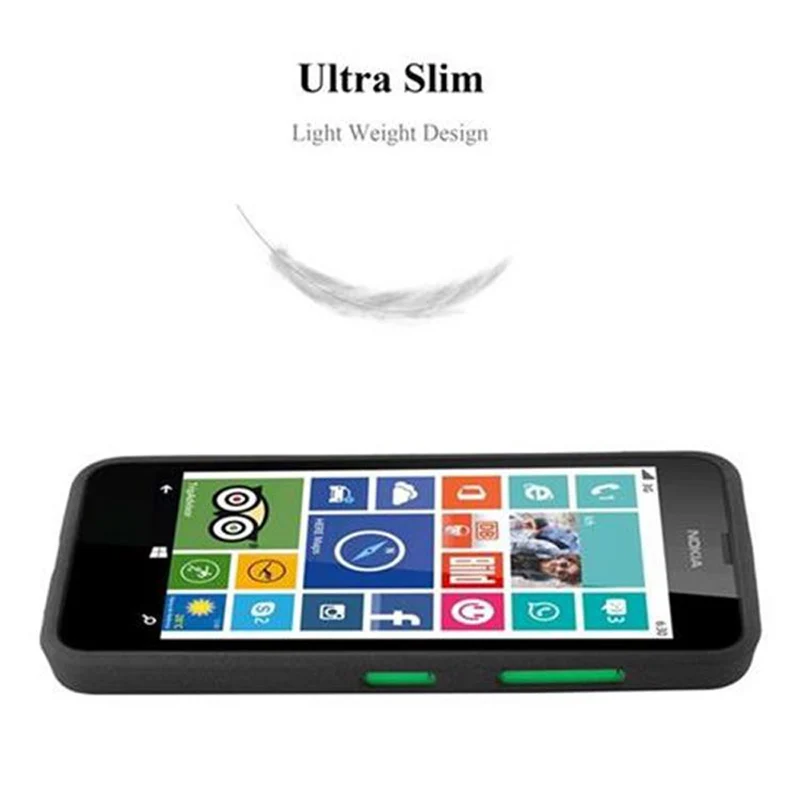 Cadorabo Hülle kompatibel mit Nokia Lumia 630 / 635 Schutzhülle aus flexiblem TPU Silikon