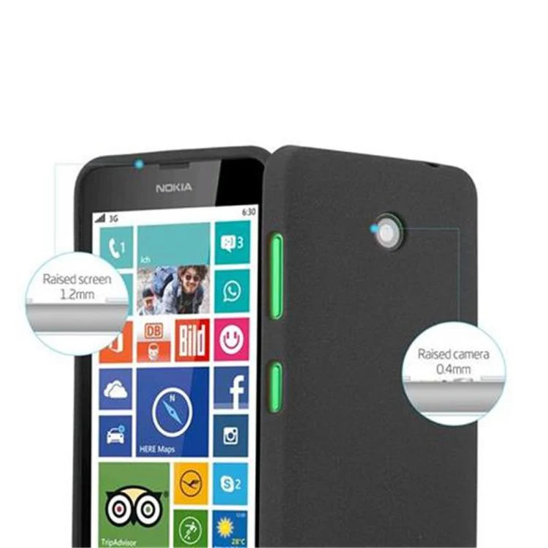Cadorabo Hülle kompatibel mit Nokia Lumia 630 / 635 Schutzhülle aus flexiblem TPU Silikon
