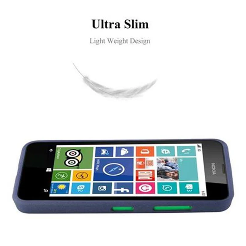 Cadorabo Hülle kompatibel mit Nokia Lumia 630 / 635 Schutzhülle aus flexiblem TPU Silikon