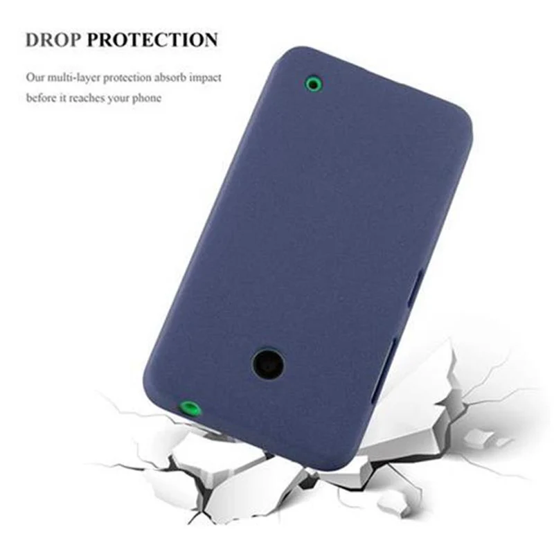 Cadorabo Hülle kompatibel mit Nokia Lumia 630 / 635 Schutzhülle aus flexiblem TPU Silikon