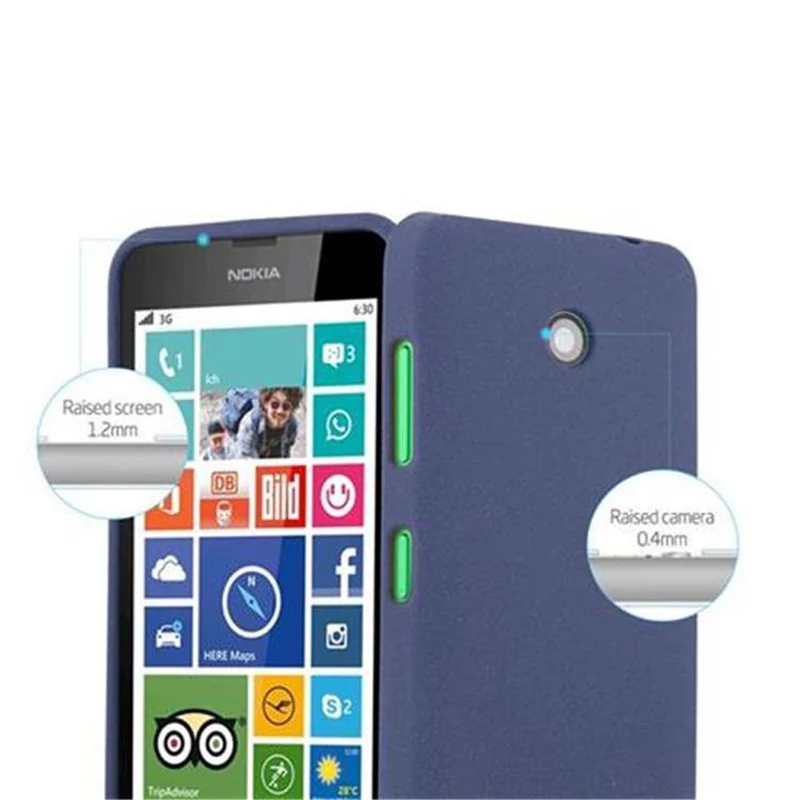 Cadorabo Hülle kompatibel mit Nokia Lumia 630 / 635 Schutzhülle aus flexiblem TPU Silikon