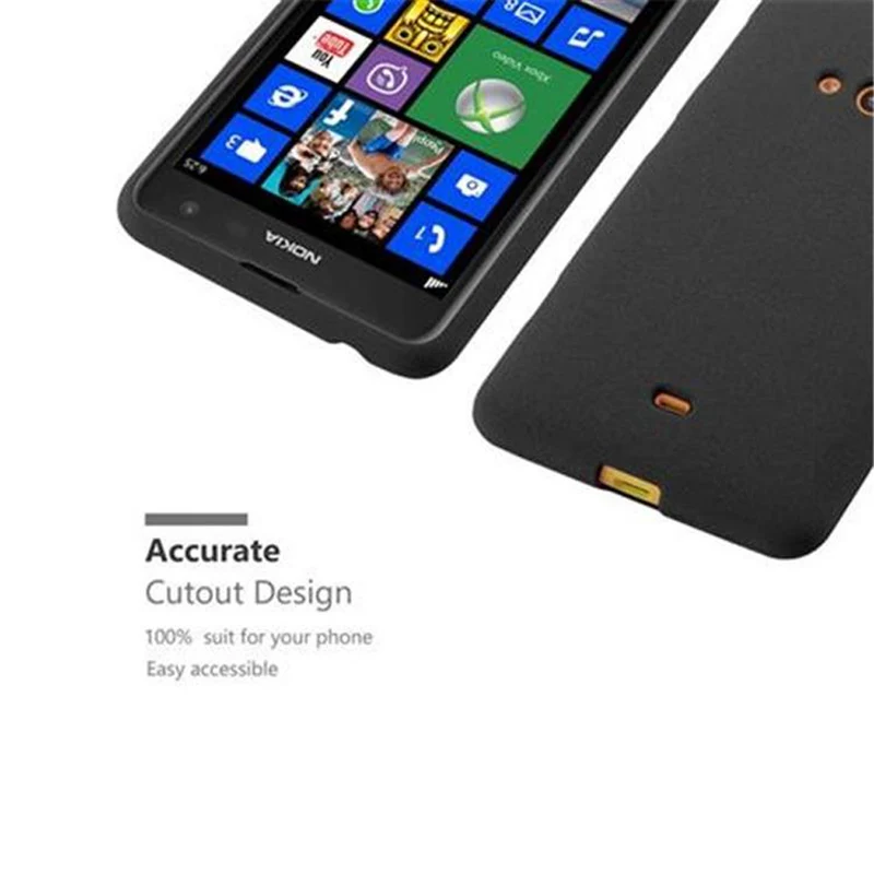 Cadorabo Hülle kompatibel mit Nokia Lumia 625 Schutzhülle aus flexiblem TPU Silikon