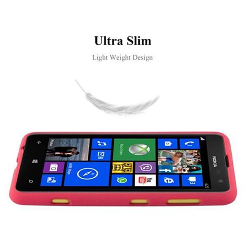 Cadorabo Hülle kompatibel mit Nokia Lumia 625 Schutzhülle aus flexiblem TPU Silikon