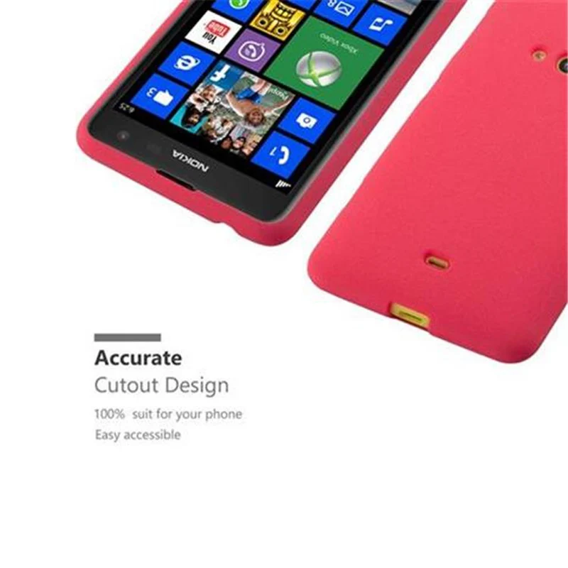 Cadorabo Hülle kompatibel mit Nokia Lumia 625 Schutzhülle aus flexiblem TPU Silikon