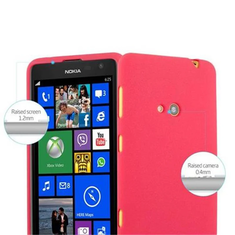 Cadorabo Hülle kompatibel mit Nokia Lumia 625 Schutzhülle aus flexiblem TPU Silikon