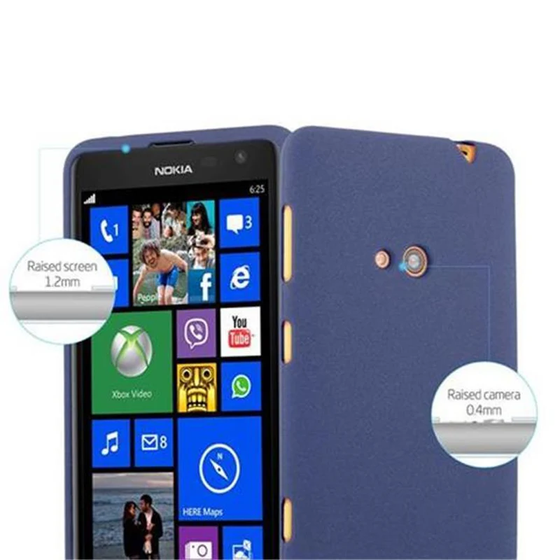 Cadorabo Hülle kompatibel mit Nokia Lumia 625 Schutzhülle aus flexiblem TPU Silikon
