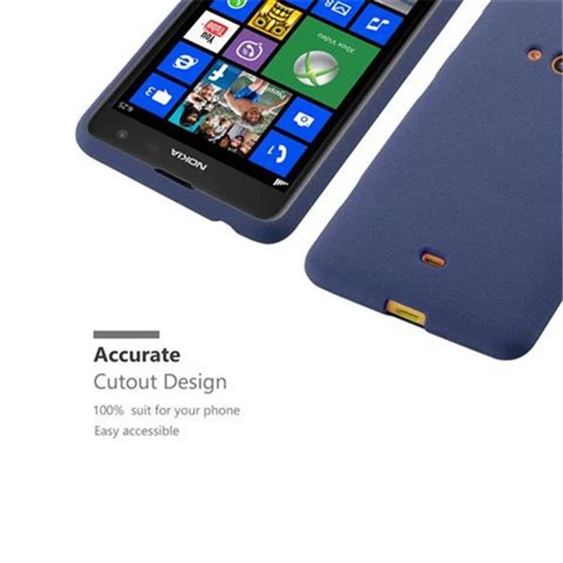Cadorabo Hülle kompatibel mit Nokia Lumia 625 Schutzhülle aus flexiblem TPU Silikon