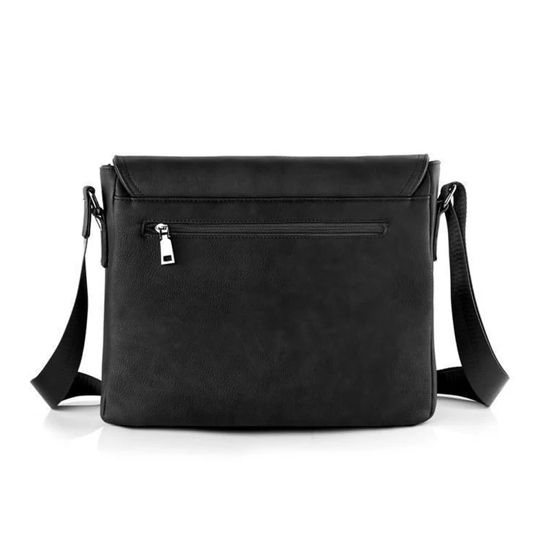 Cadorabo Laptop / Tablet Tasche für 15 Zoll 15 Zoll Notebooks aus Kunstleder mit Fächern, Gurt und Tabletfach - Notebook Umhängetasche Aktentasche Computertasche in MANGAN SCHWARZ