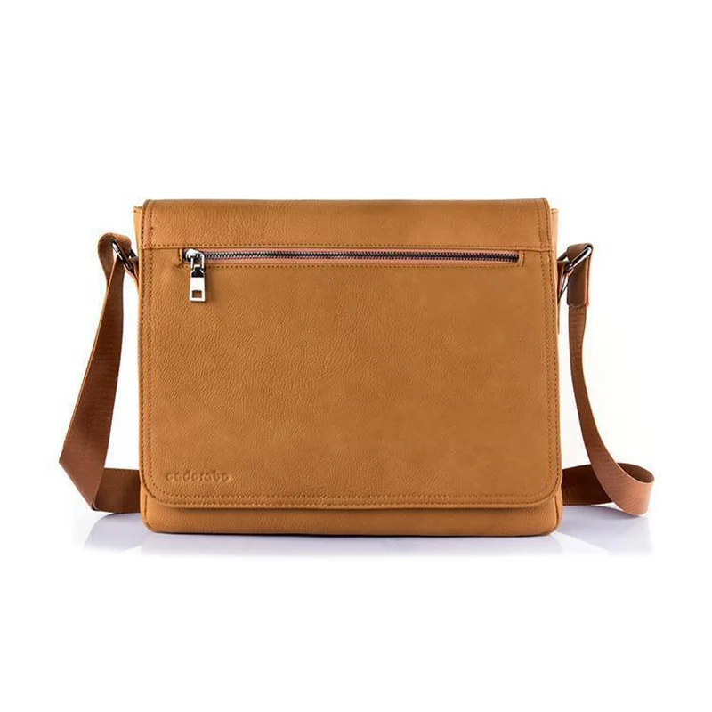 Cadorabo Laptop / Tablet Tasche für 15 Zoll 15 Zoll Notebooks aus Kunstleder mit Fächern, Gurt und Tabletfach - Notebook Umhängetasche Aktentasche Computertasche in MANGAN SCHWARZ