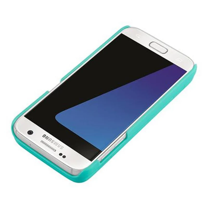 Cadorabo Hülle kompatibel mit Samsung Galaxy S7 Hard Case Schutzhülle mit Spiegel und Kartenfächern