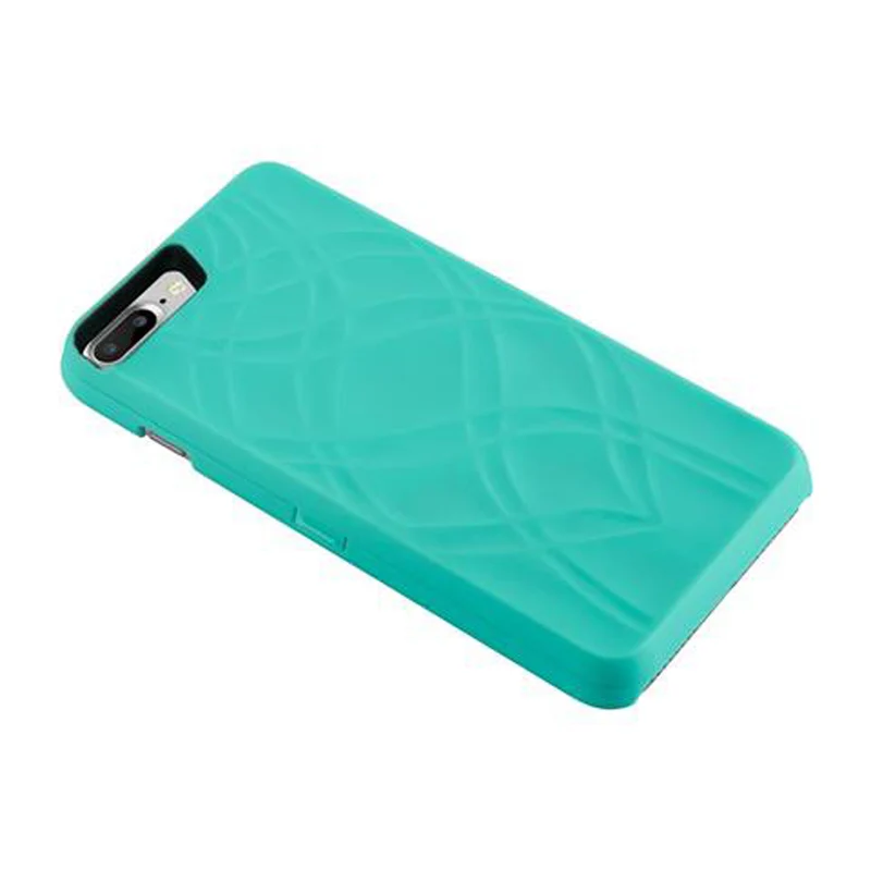 Cadorabo Hülle kompatibel mit Apple iPhone 7 PLUS / 7S PLUS / 8 PLUS Hard Case Schutzhülle mit Spiegel und Kartenfächern