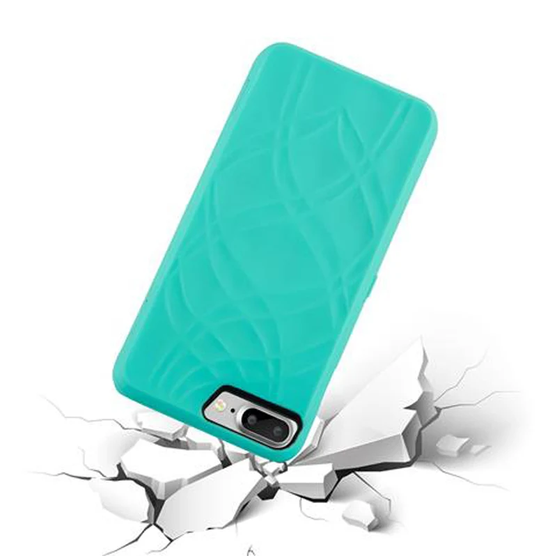 Cadorabo Hülle kompatibel mit Apple iPhone 7 PLUS / 7S PLUS / 8 PLUS Hard Case Schutzhülle mit Spiegel und Kartenfächern