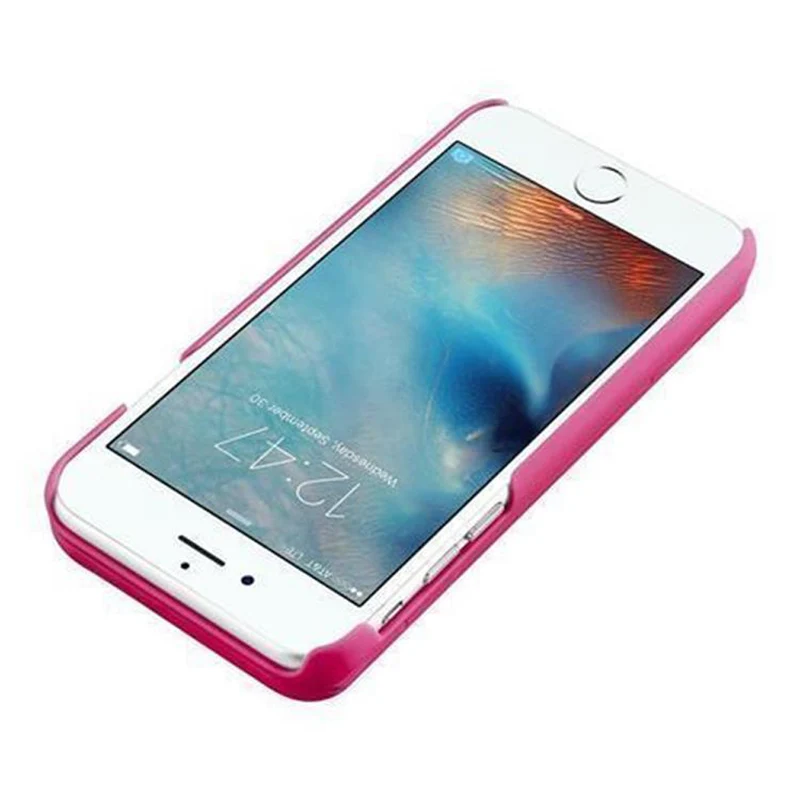 Cadorabo Hülle kompatibel mit Apple iPhone 6 PLUS / 6S PLUS Hard Case Schutzhülle mit Spiegel und Kartenfächern