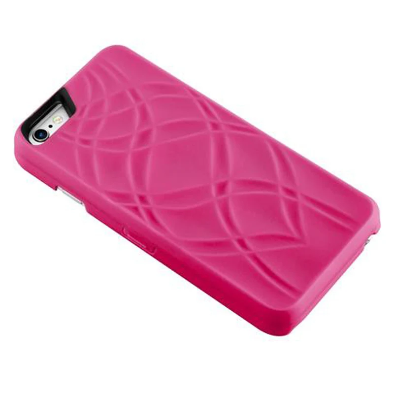 Cadorabo Hülle kompatibel mit Apple iPhone 6 PLUS / 6S PLUS Hard Case Schutzhülle mit Spiegel und Kartenfächern