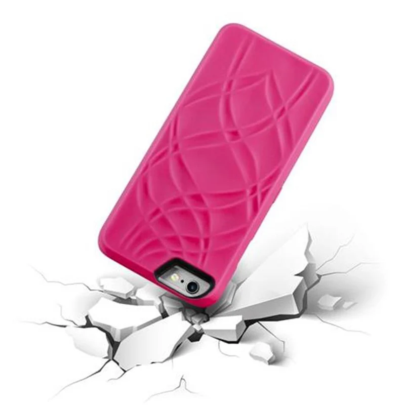 Cadorabo Hülle kompatibel mit Apple iPhone 6 PLUS / 6S PLUS Hard Case Schutzhülle mit Spiegel und Kartenfächern