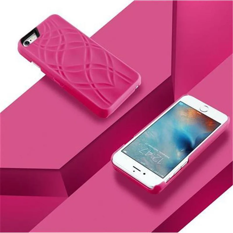 Cadorabo Hülle kompatibel mit Apple iPhone 6 PLUS / 6S PLUS Hard Case Schutzhülle mit Spiegel und Kartenfächern