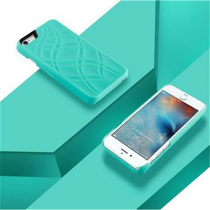 Cadorabo Hülle kompatibel mit Apple iPhone 6 PLUS / 6S PLUS Hard Case Schutzhülle mit Spiegel und Kartenfächern