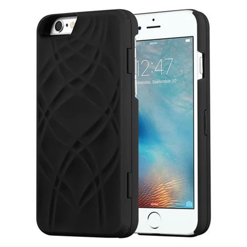 Cadorabo Hülle kompatibel mit Apple iPhone 6 PLUS / 6S PLUS Hard Case Schutzhülle mit Spiegel und Kartenfächern