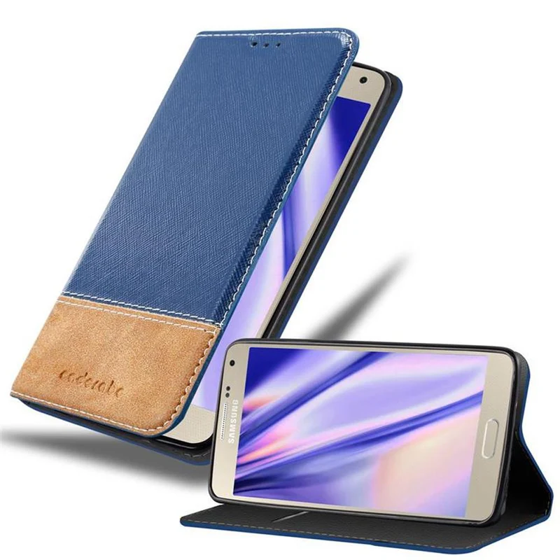 Cadorabo Hülle kompatibel mit Samsung Galaxy A5 2015 Schutzhülle mit Magnetverschluss, Standfunktion und Kartenfach