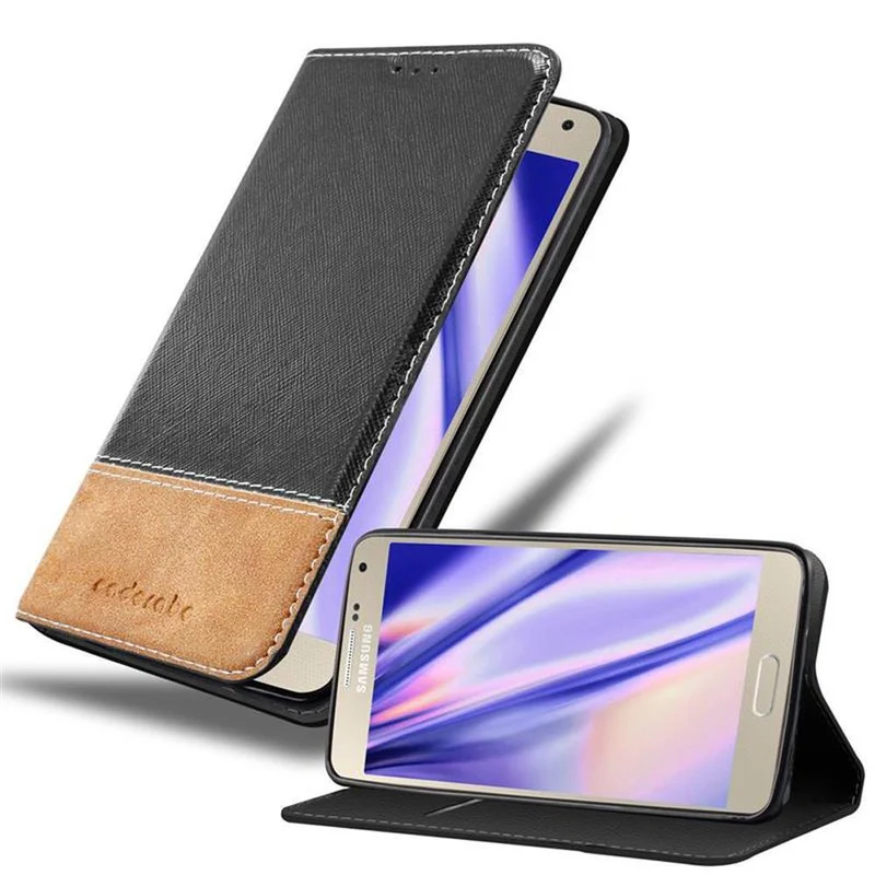 Cadorabo Hülle kompatibel mit Samsung Galaxy A5 2015 Schutzhülle mit Magnetverschluss, Standfunktion und Kartenfach