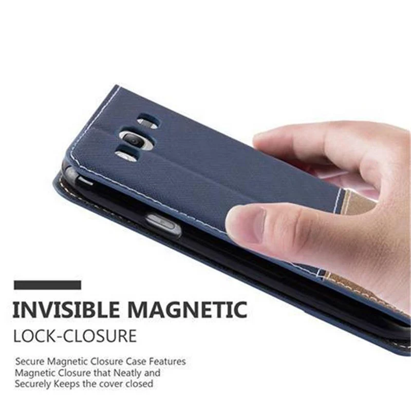 Cadorabo Hülle kompatibel mit Samsung Galaxy S3 / S3 NEO Schutzhülle mit Magnetverschluss, Standfunktion und Kartenfach