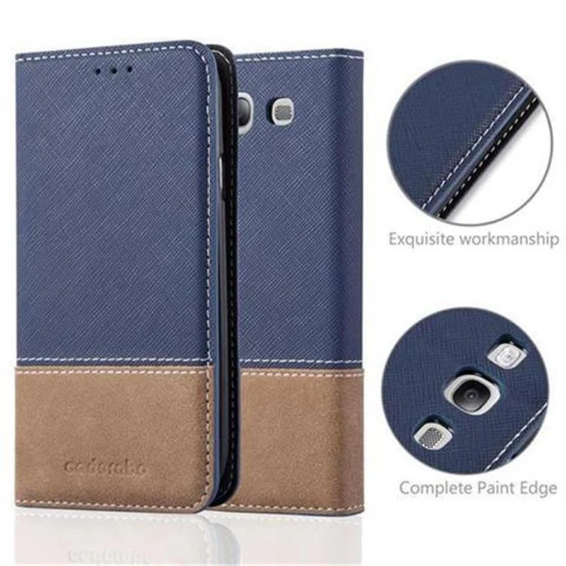Cadorabo Hülle kompatibel mit Samsung Galaxy S3 / S3 NEO Schutzhülle mit Magnetverschluss, Standfunktion und Kartenfach