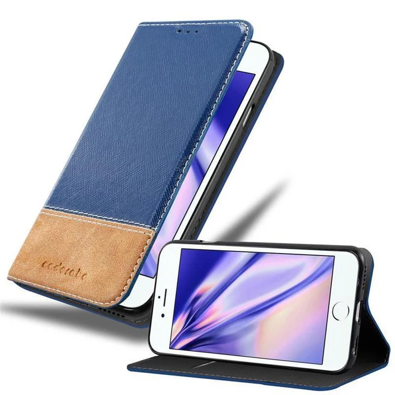 Cadorabo Hülle kompatibel mit Apple iPhone 6 / 6S Schutzhülle mit Magnetverschluss, Standfunktion und Kartenfach