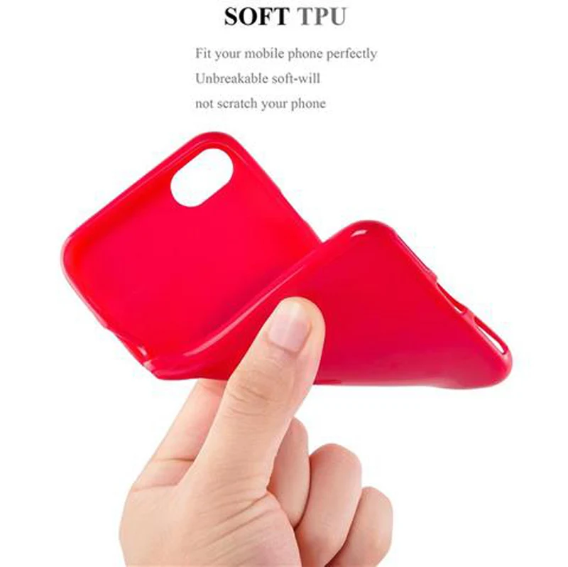 Cadorabo Hülle kompatibel mit Apple iPhone 7 / 7S / 8 / SE 2020 Schutzhülle aus flexiblem TPU Silikon