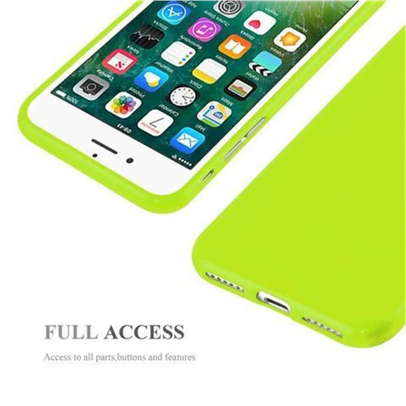 Cadorabo Hülle kompatibel mit Apple iPhone 7 / 7S / 8 / SE 2020 Schutzhülle aus flexiblem TPU Silikon