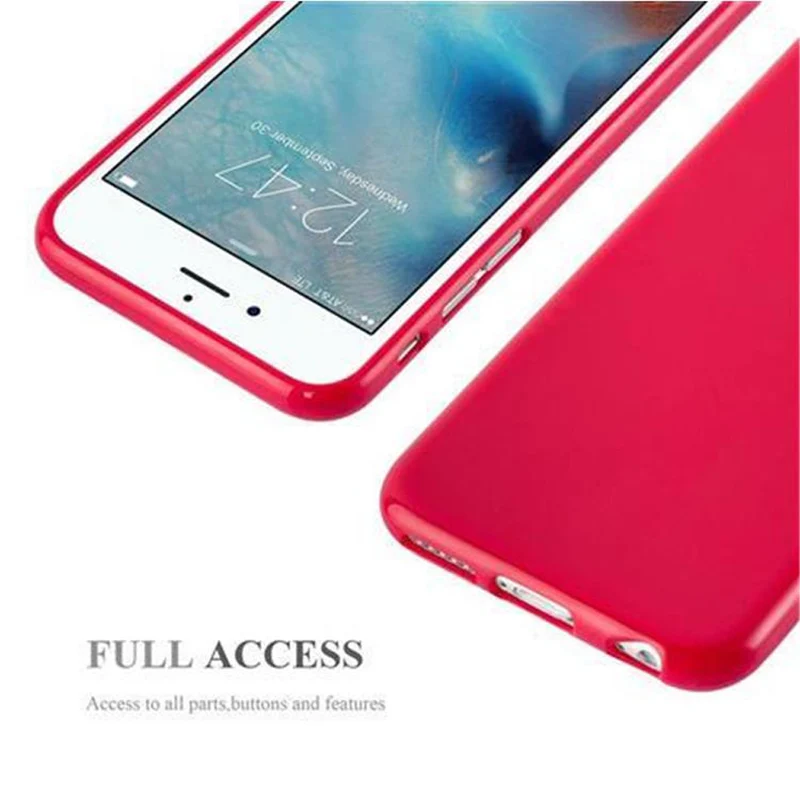 Cadorabo Hülle kompatibel mit Apple iPhone 6 / 6S Schutzhülle aus flexiblem TPU Silikon