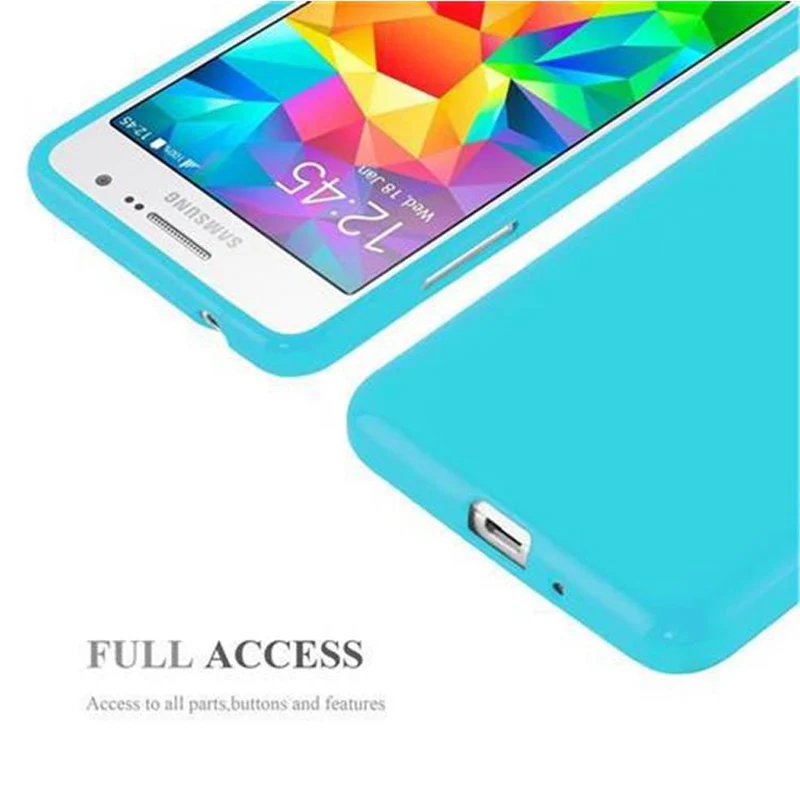 Cadorabo Hülle kompatibel mit Samsung Galaxy GRAND PRIME Schutzhülle aus flexiblem TPU Silikon