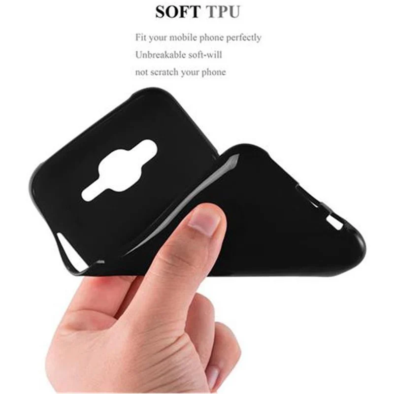 Cadorabo Hülle kompatibel mit Samsung Galaxy J5 2015 Schutzhülle aus flexiblem TPU Silikon