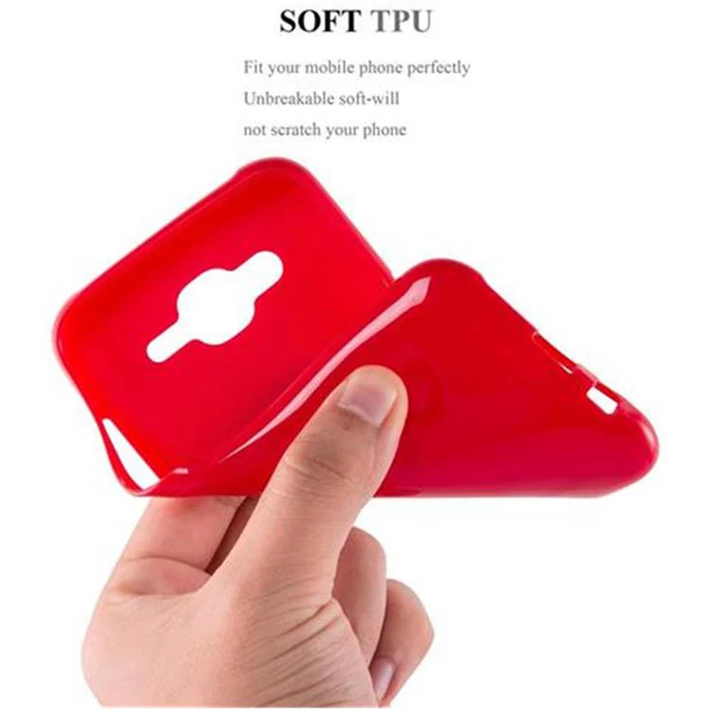 Cadorabo Hülle kompatibel mit Samsung Galaxy J5 2015 Schutzhülle aus flexiblem TPU Silikon