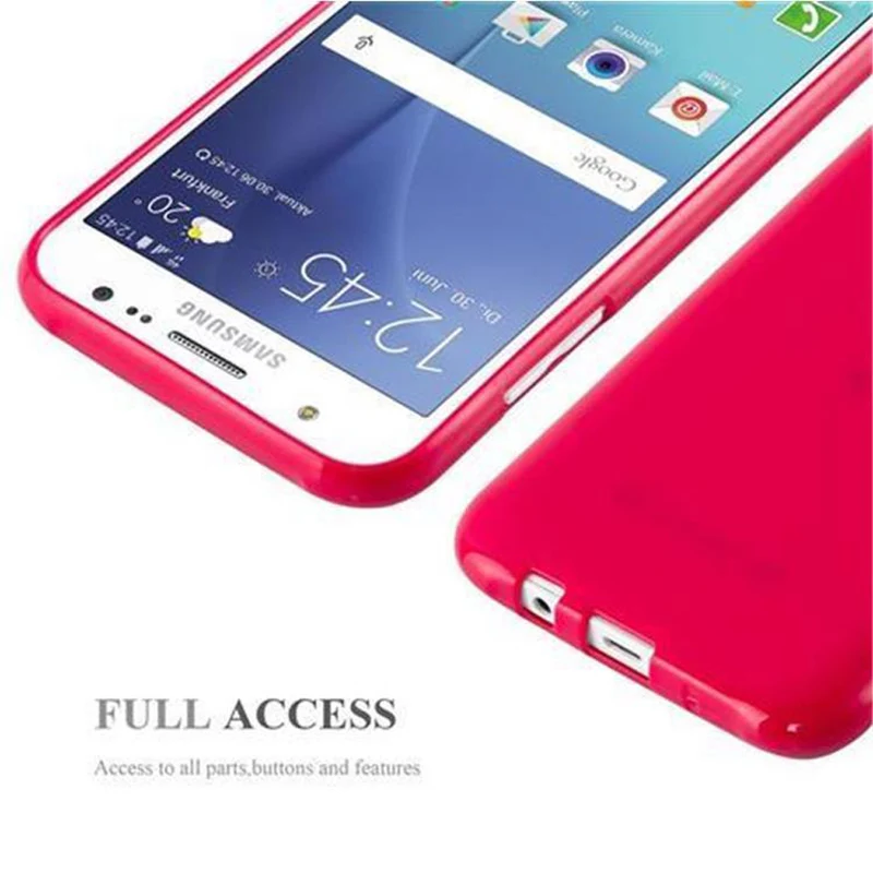 Cadorabo Hülle kompatibel mit Samsung Galaxy J5 2015 Schutzhülle aus flexiblem TPU Silikon