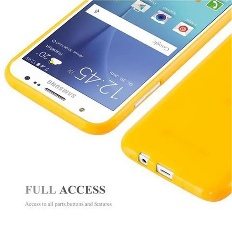 Cadorabo Hülle kompatibel mit Samsung Galaxy J5 2015 Schutzhülle aus flexiblem TPU Silikon