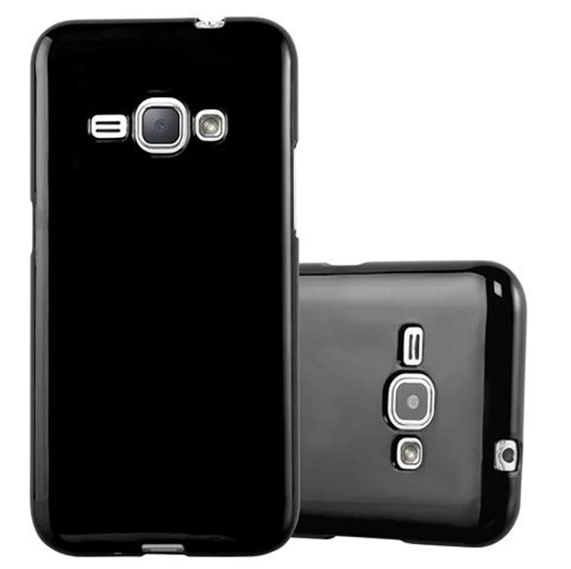 Cadorabo Hülle kompatibel mit Samsung Galaxy J1 2015 Schutzhülle aus flexiblem TPU Silikon