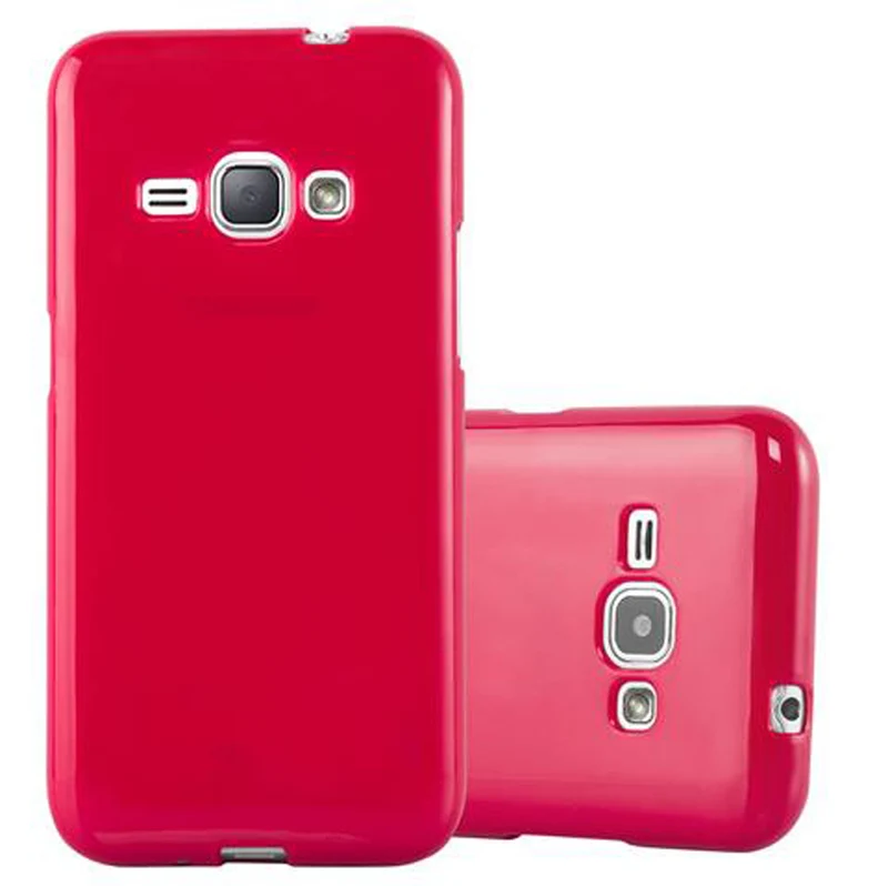 Cadorabo Hülle kompatibel mit Samsung Galaxy J1 2015 Schutzhülle aus flexiblem TPU Silikon