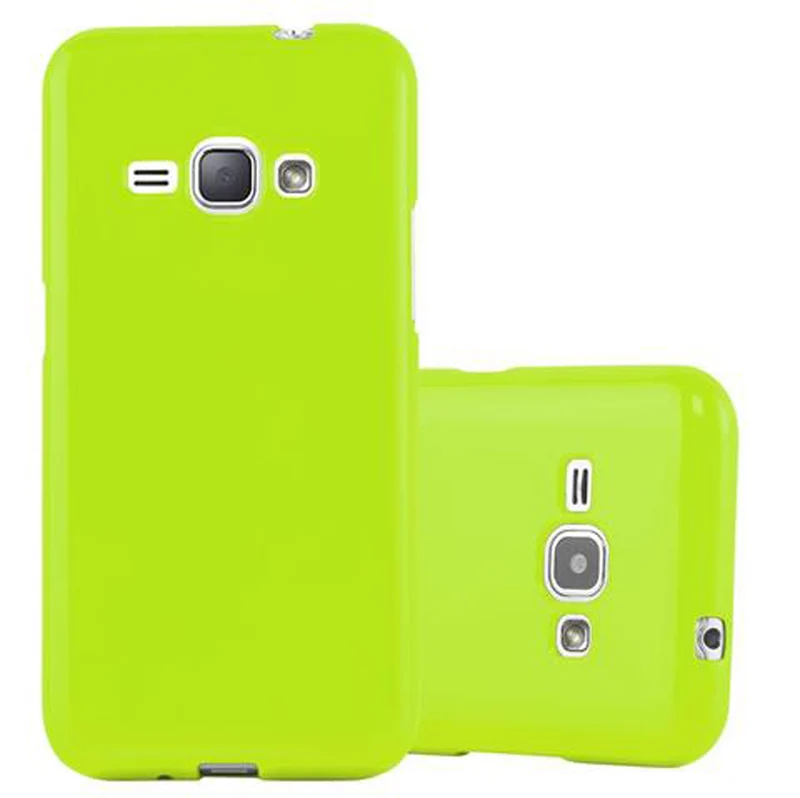 Cadorabo Hülle kompatibel mit Samsung Galaxy J1 2015 Schutzhülle aus flexiblem TPU Silikon