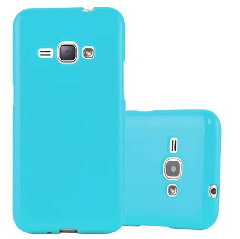 Cadorabo Hülle kompatibel mit Samsung Galaxy J1 2015 Schutzhülle aus flexiblem TPU Silikon