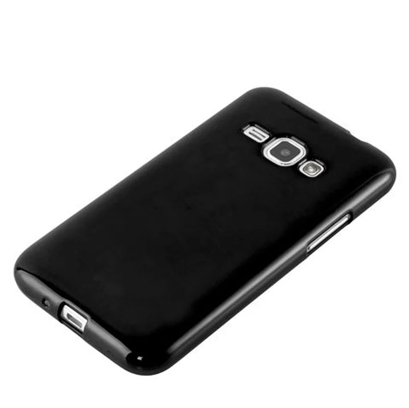Cadorabo Hülle kompatibel mit Samsung Galaxy J1 2015 Schutzhülle aus flexiblem TPU Silikon