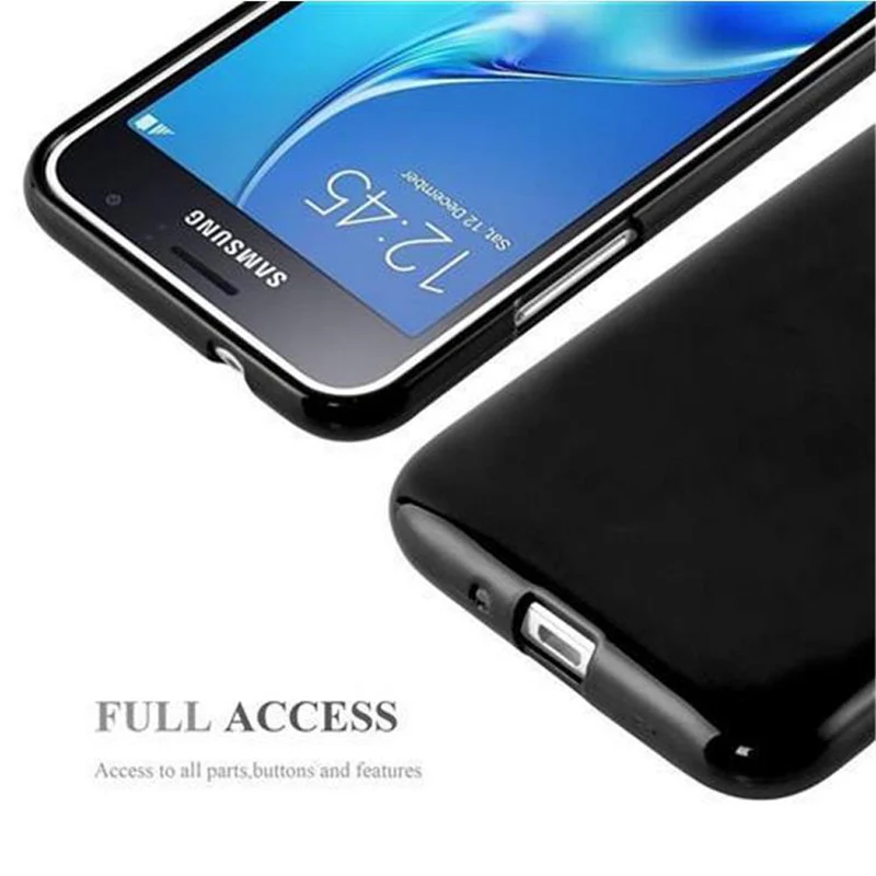 Cadorabo Hülle kompatibel mit Samsung Galaxy J1 2015 Schutzhülle aus flexiblem TPU Silikon