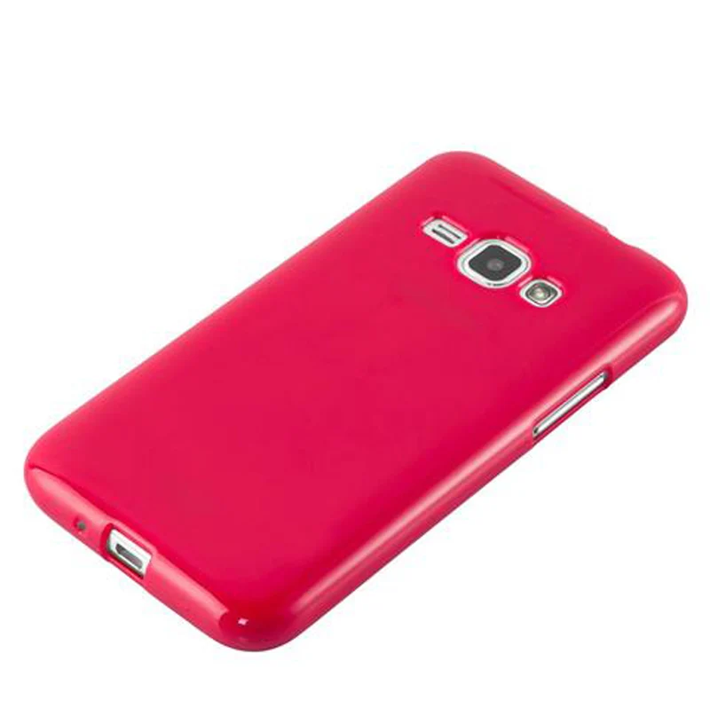 Cadorabo Hülle kompatibel mit Samsung Galaxy J1 2015 Schutzhülle aus flexiblem TPU Silikon