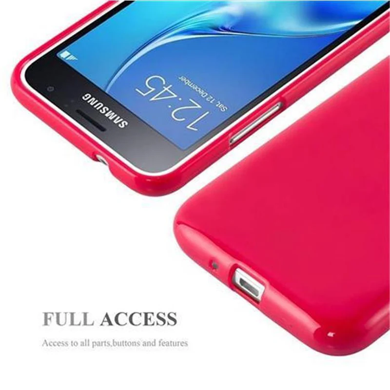 Cadorabo Hülle kompatibel mit Samsung Galaxy J1 2015 Schutzhülle aus flexiblem TPU Silikon